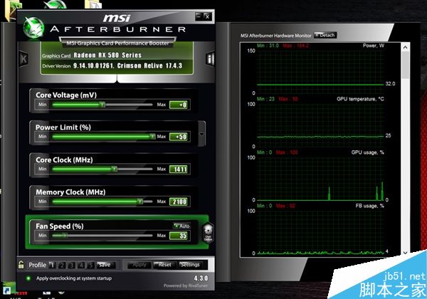 RX 480成功刷成RX 580:穩(wěn)定性相當好/頻率自動提升