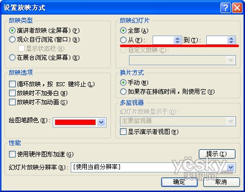 PPT幻燈片放映方式的典型問題及擴展研究