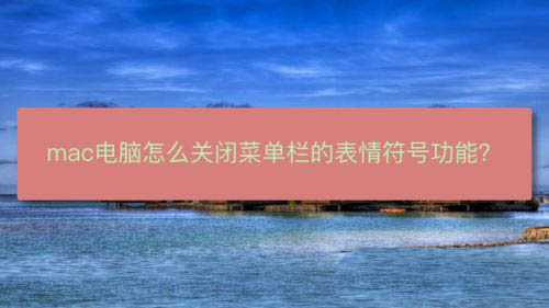 mac系統(tǒng)菜單欄的表情符號怎么去掉? mac菜單欄圖標(biāo)管理技巧