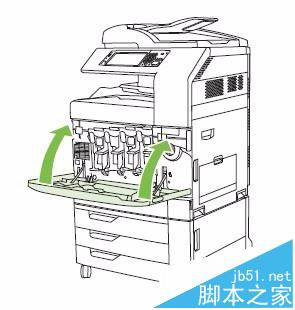 HP CM6030/6040打印機(jī)怎么更換碳粉盒成像鼓?