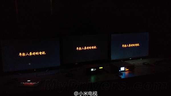 小米電視2S屏幕漏光測試:完勝索尼/夏普