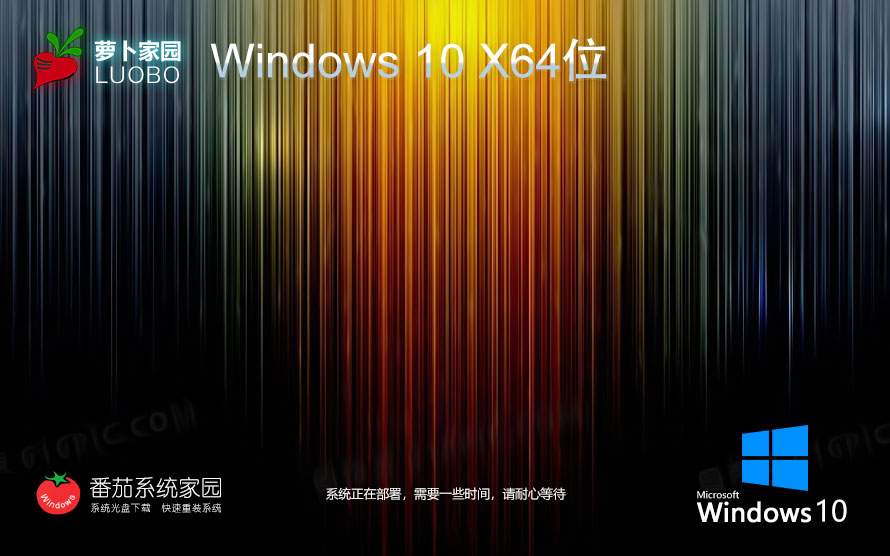 蘿卜家園win10純凈版 x64簡約版下載 永久免費 官網鏡像下載