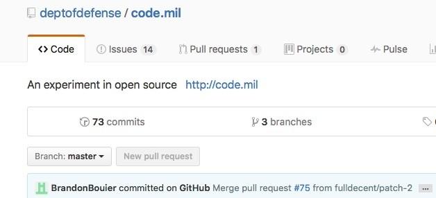 美國防部宣布開源代碼庫：快來 GitHub 提意見