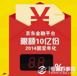 京東金融超級理財，號稱全年固定收益8.8%