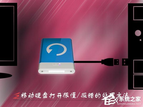 Win7移動(dòng)硬盤打開很慢怎么辦？打開移動(dòng)硬盤就報(bào)錯(cuò)的處理方法